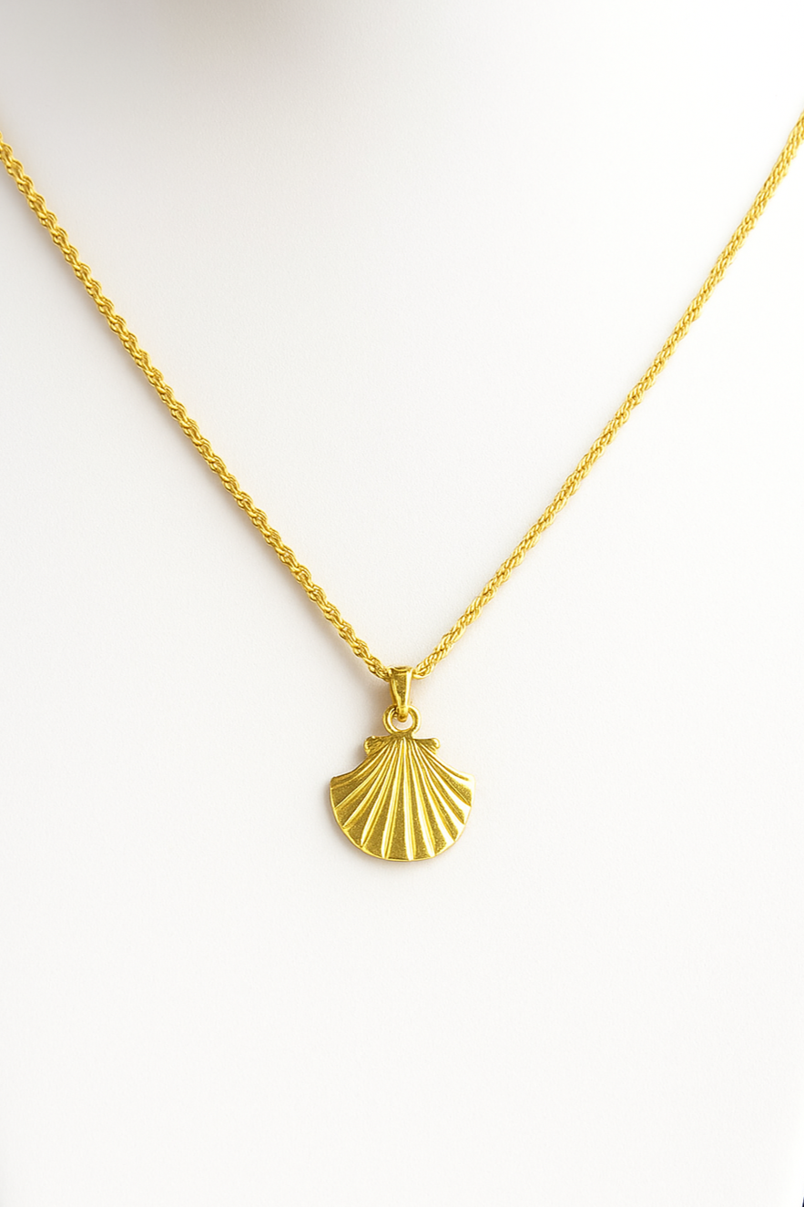 Gold Seashell Necklace