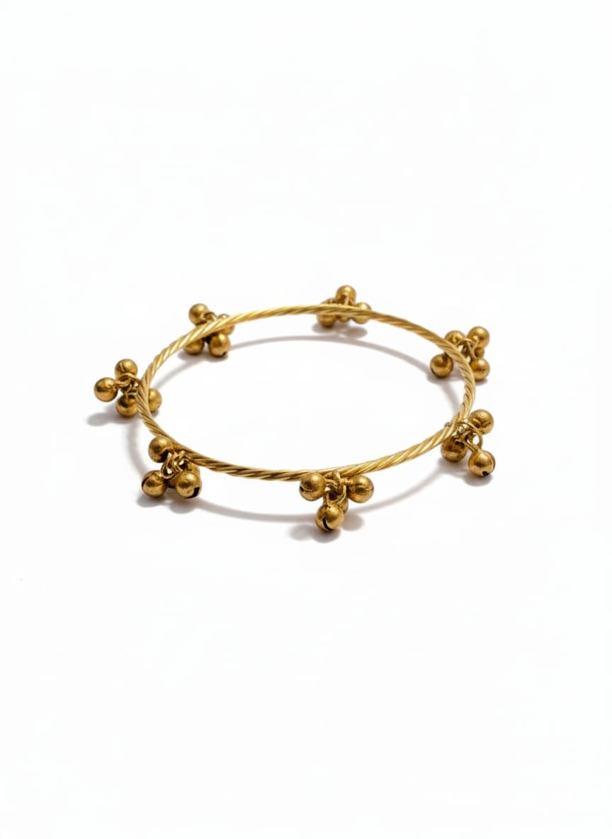 Gold-Plated Ghoongroo Bangles