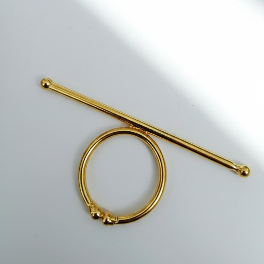 Gold Plated Minimalist Bar Ring for Women