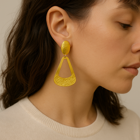 Golden Halo Dangle Earrings