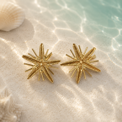 Starburst Ear Cuff • Chunky Celestial Non-Pierced Earring •