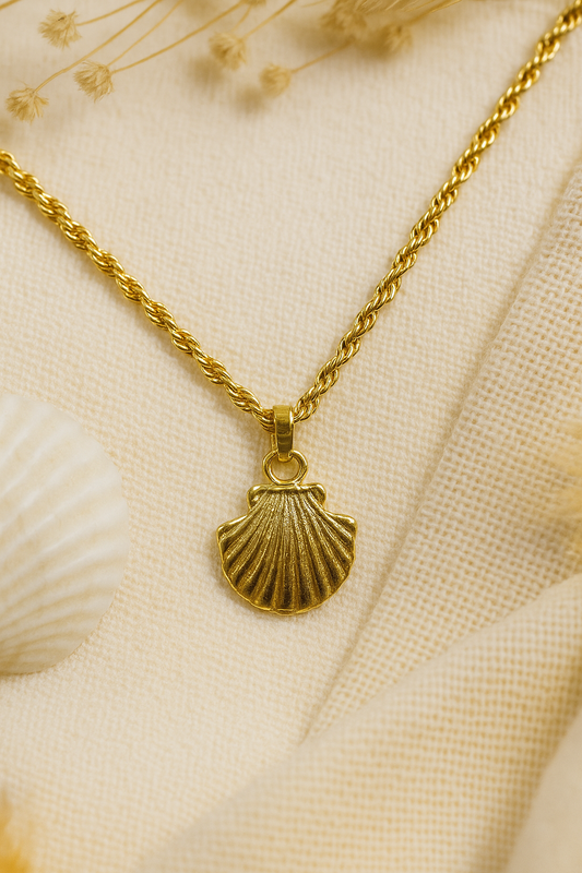 Gold Seashell Necklace