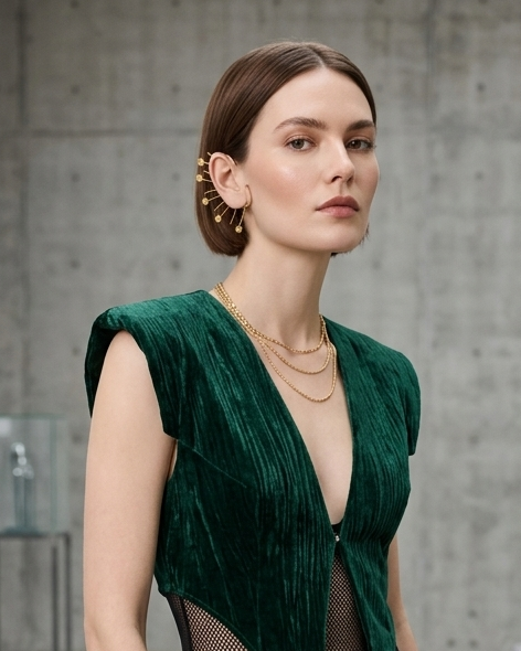 Gold Star Ear Cuff ⭐ | Celestial Ear Wrap Earrings ✨ | Statement Ear Climber, No Piercing Jewelry, Cosmic Chic