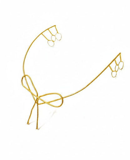 Gold-plated Bow Tiara For Women