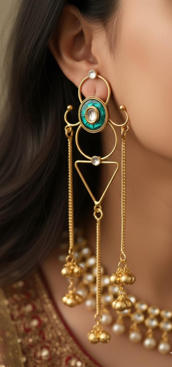 Kashmiri Statement Earrings for Women