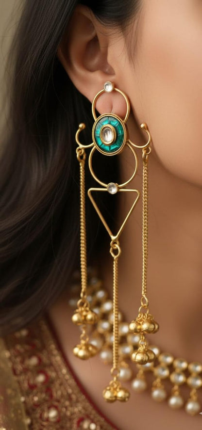 Kashmiri Statement Earrings for Women