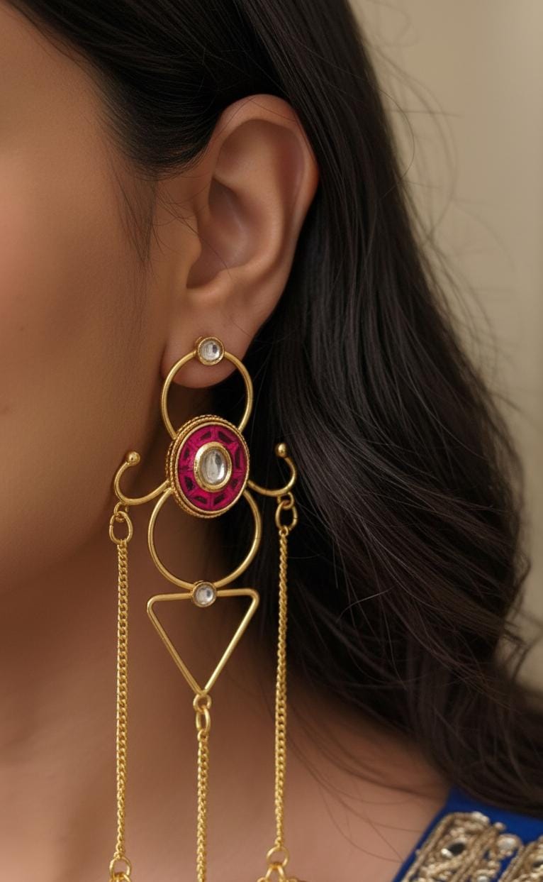 Kashmiri Statement Earrings for Women